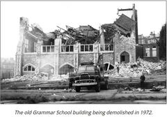 Hastings Grammar School Nelson Road site demolition 1972